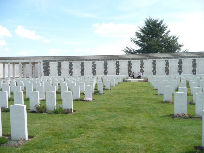 Tyne Cot cemetery and memorial, near Ypres, Belgium