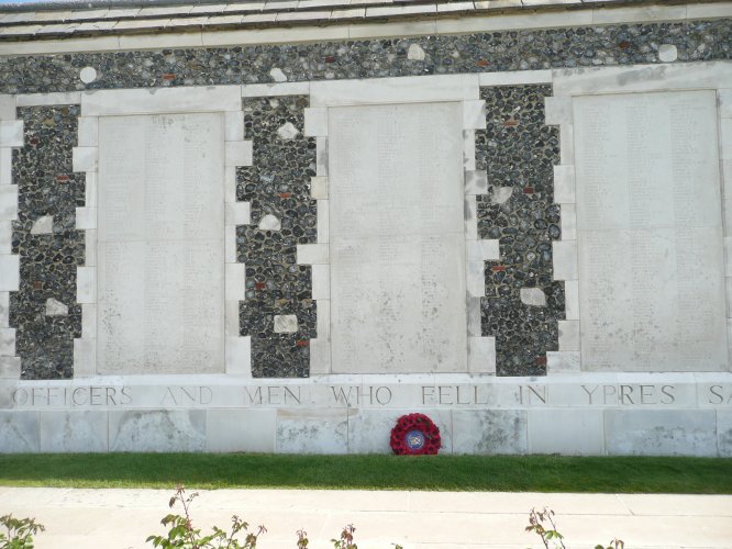 Panels 86-88 on the Tyne Cot memorial